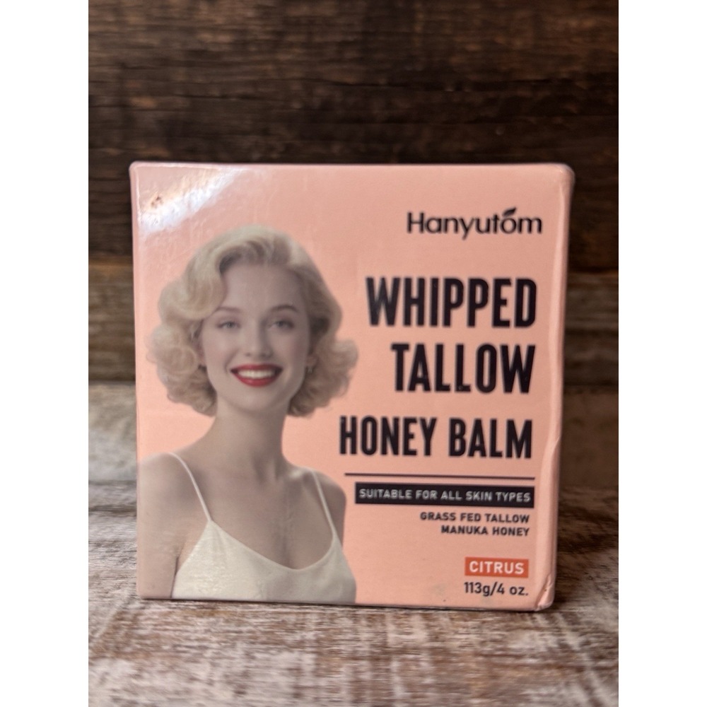 Hanyutom Whipped Tallow Honey Balm Citrus‎ 4 oz | Moisturizing